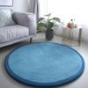 Dmkjdzsw Round Play Mat Carpet for Children Kids Room, Coral Velvet Crawling Mat for Nursery Baby, Thick 2cm- Beige-200cm view 2