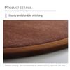 Dmkjdzsw Round Play Mat Carpet for Children Kids Room, Coral Velvet Crawling Mat for Nursery Baby, Thick 2cm- Beige-200cm view 4