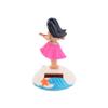 Solar Powered Dancing Girl Swinging Hawaiian Girl Grass Skirt Swing Shaking Head Doll Car Dashboard Dancing Figure Desktop Ornaments(Pink) view 3