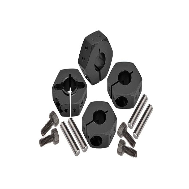 Aluminium 6061 Clamp Type Wheel Hub for Tamiya 1:10 RC 4WD XV-02 PRO (58707) / BBX BB-01 (58719) Upgrade Parts - Black