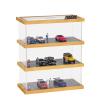 cxiiuui 1/64 Scale Display Case 3-Tiers Diecast Car Garage Display Case 15 Parking Space Model Car Show Case with Acrylic Cover view 1