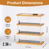 cxiiuui 1/64 Scale Display Case 3-Tiers Diecast Car Garage Display Case 15 Parking Space Model Car Show Case with Acrylic Cover view 2