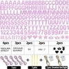 167Pcs DIY Glitter Customizable Banner Kit Happy Birthday Letter Banners Happy Valentine's Day Banners Love Heart Personalized Banner Decor Birthday Party Decorations Supplies(Glitter Light Pink) view 3
