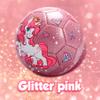 Pink Soccer Ball Size 3 - Soccer Ball with Pump for Toddlers & Kids - Shiny Unicorn Small Soccer - Indoor Outdoor Play Balls Toys - Great Gifts for Children Girls Boys 2 3 4 5 6 7 8 Years Old view 3