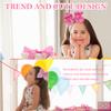 Aaiffey Hair Bows for Girls, Glitter Gold Sparkly Sequin Bows Hair Clips Toddler Bow Clips Hair Accessories, 4Pcs (Gold, 8inch*2, 4inch*2) view 4