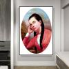 DIY Oil Painting Kit,Portrait of A Young Woman Painting by Jose Ferraz De Almeida Junior DIY Oil Painting Paint by Number Kits view 2