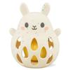 Tiger Tribe Bunny Silicone Baby Rattle - Soft BPA-Free Food-Grade Silicone with Gentle Sound, Easy Grip Sensory Toy for Infants Newborns 0-2 Years view 1