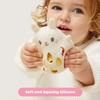 Tiger Tribe Bunny Silicone Baby Rattle - Soft BPA-Free Food-Grade Silicone with Gentle Sound, Easy Grip Sensory Toy for Infants Newborns 0-2 Years view 2