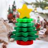 ALLABC Silicone Christmas Tree for Toddlers, Tabletop Xmas Decoration, Stackable & Nesting Baby Toys, 5.9 inches view 3