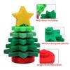 ALLABC Silicone Christmas Tree for Toddlers, Tabletop Xmas Decoration, Stackable & Nesting Baby Toys, 5.9 inches view 4