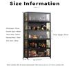 Acrylic Display Case,Minifigure Display Case,Figure Display Case,Display Case,Double Doors, Large-Capacity Storage, Large-Capacity Collection Cabinets, Dust-Proof and Moisture-Proof 80*32*106cm Black view 2