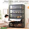 Acrylic Display Case,Minifigure Display Case,Figure Display Case,Display Case,Double Doors, Large-Capacity Storage, Large-Capacity Collection Cabinets, Dust-Proof and Moisture-Proof 80*32*106cm Black view 3