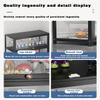 Acrylic Display Case,Minifigure Display Case,Figure Display Case,Display Case,Double Doors, Large-Capacity Storage, Large-Capacity Collection Cabinets, Dust-Proof and Moisture-Proof 80*32*106cm Black view 4