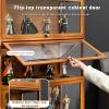 Acrylic Display Case,Minifigure Display Case,Figure Display Case,Display Case,Double Doors, Large-Capacity Storage, Large-Capacity Collection Cabinets, Dust-Proof and Moisture-Proof view 4