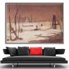 DIY Oil Painting Kit,Rural Cemetery in The Moonlight Painting by Aleksey Savrasov Paint by Numbers Kit for Kids and Adults view 2