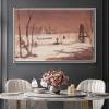 DIY Oil Painting Kit,Rural Cemetery in The Moonlight Painting by Aleksey Savrasov Paint by Numbers Kit for Kids and Adults view 3