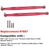 Aluminum Front Steering Tie Rod Links for 1/6 XRT 1/5 X-MAXX WideMaxx 8S 4WD Monster Truck Upgrades Parts 2 pcs/Set #7897 (Red) view 2