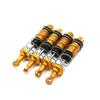 4pcs Metal Front and Rear Oil Shock Absorber 1/16 RC Car Upgrades Parts Accessories Compatible with Hyper GO MJX H16BM H16GT H16DR H16 16207 16208 16209 16210 (Gold) view 1