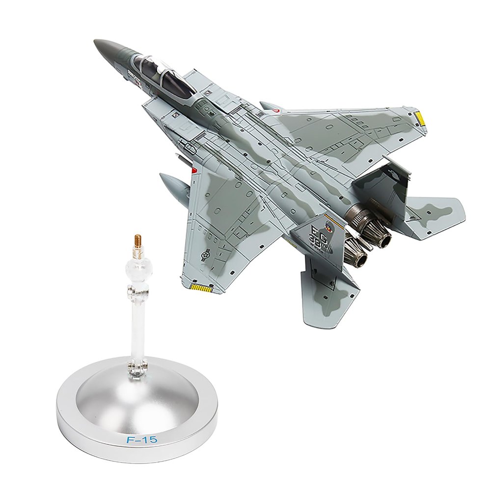 DAGIJIRD Alloy F-15 Eagle Fighter Model Fighter Attack Plane Military Model Airplane Model 1/100 Scale with Display Stand