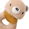 CUDDLE CORNER Organic Cotton Stuffed Animal Rattle Baby Toys, Plush Bear Cuddle Cloth and Hand Grip Ring Rattles Plush Toy Set for Newborns Infant Boys Girls, 2 PCS view 3