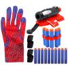 AODAI Spider Gloves Man Web Shooter Toy, Spider Kids Plastic Role-Play Launcher Glove Cool Movie Launcher with Wrist Toy Set Funny Decorate Children Educational Toys (RED) view 2