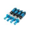 4pcs Metal Front and Rear Oil Shock Absorber 1/16 RC Car Upgrades Parts Accessories Compatible with Hyper GO MJX H16BM H16GT H16DR H16 16207 16208 16209 16210 (Blue) view 1
