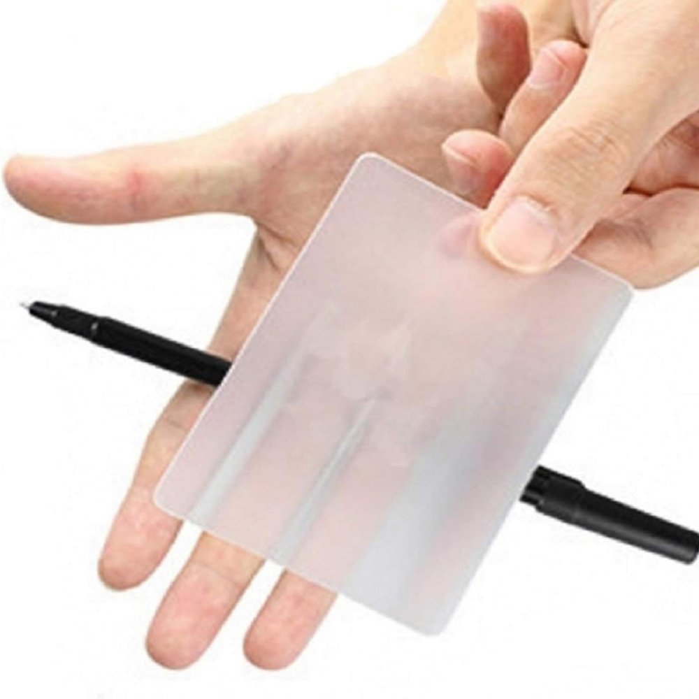 AIMOFAMAG 10Pcs/Lot Lubor's Lens Card Magic Tricks Close up Magic Props Stage Illusions Magic Cards Gimmicks Magician Tool
