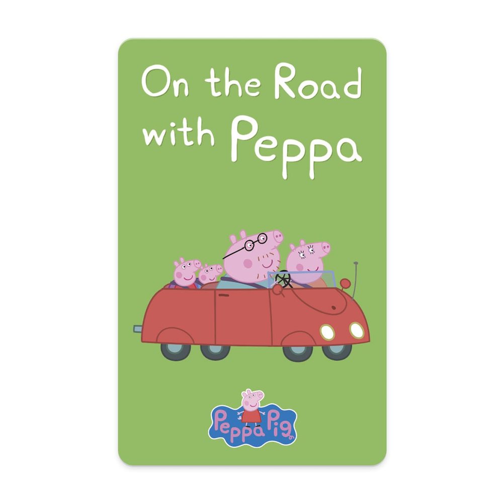 YOTO Peppa Pig: On The Road with Peppa  Kids Audio Card for Use with Player & Mini All-in-1 Audio Device, Educational Screen-Free Listening with Fun Playtime Bedtime & Travel Stories, Ages 3+