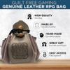 Guilt Free Gaming Genuine Leather RPG Bag | Foil Stamped | Holds 70 Dice | Great for Coins | Timeless Style | Great for DMs and Players view 2