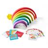 Chuckle & Roar - Rainbow Stacker - Tactile Learning - Stacking Toy - Preschool Fun - Silicone Toy view 4