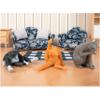 Accoutrements Fun and Funny Cleaning Kitties - Prideful Personal Hygiene in Three Poses, Soft Vinyl Figures, for Cat Lovers view 2