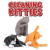 Accoutrements Fun and Funny Cleaning Kitties - Prideful Personal Hygiene in Three Poses, Soft Vinyl Figures, for Cat Lovers view 3