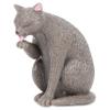 Accoutrements Fun and Funny Cleaning Kitties - Prideful Personal Hygiene in Three Poses, Soft Vinyl Figures, for Cat Lovers view 4