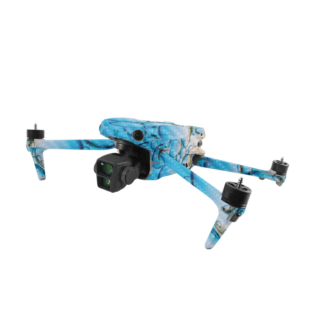 MightySkins Carbon Fiber Skin Compatible with DJI Air 3 - Sunrise Bubbles | Protective, Durable Textured Carbon Fiber Finish | Easy to Apply