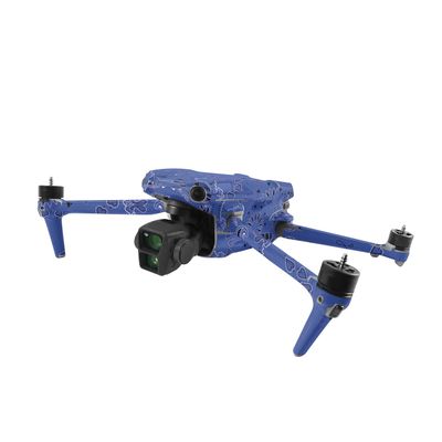 MightySkins Skin Compatible with DJI Air 3 - Blue Bandana | Protective, Durable, and Unique Vinyl Decal wrap Cover | Easy to Apply, Remove, and Change Styles