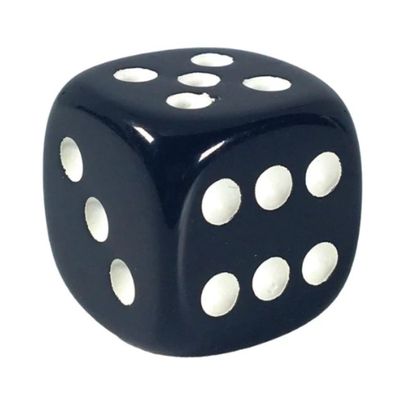 Role 4 Initiative d6 18mm Opaque Cool Carbon w/White (12)