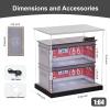 cxiiuui Display Case 1/64 Scale Diecast Parking Garage Moldel 3-Tires with LED Light 12 Parking Spaces Model Car Show Case with Full Acrylic Cover view 2