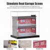 cxiiuui Display Case 1/64 Scale Diecast Parking Garage Moldel 3-Tires with LED Light 12 Parking Spaces Model Car Show Case with Full Acrylic Cover view 3