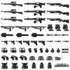 MaozyHomie 63 Pcs Battle Blocks Bricks Weapons Pack Military Weapons Accessories German WW2 Weapons Toys Military Equipment Compatible with Major Brand, 3 Years Old and up view 1