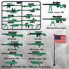 MaozyHomie 44 Pcs Weapons Pack Military 4 Countries Weapons Accessories Toys Military Equipment Battle Blocks Bricks Compatible with Major Brand, 3 Years Old and up view 2
