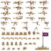 MaozyHomie 63 Pcs Military Weapons Set Accessories U.K Special Forces Weapons Toys Military Equipment Battle Blocks Bricks Compatible with Major Brand, 3 Years Old and up view 1