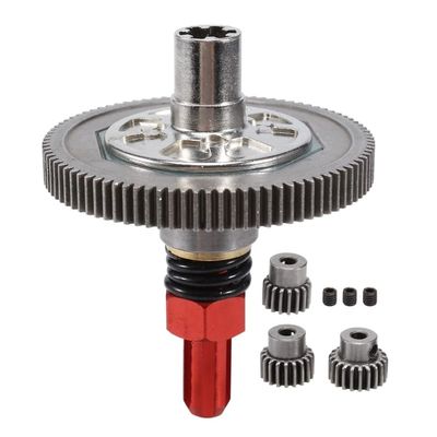 1 Set 91T Spur Gear Slipper Clutch 21T 19T 17T Gear Set Compatible with ARR-ma 1/10 Senton Granite Big Rock Vorteks Typhon 4X4 Kits Red (Color : Red, Size : 1)