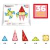 PicassoTiles 36pcs Mini Size Magnetic Tiles Magnet Toys Diamond Series Sensory Construction Building Blocks Set STEM Learning Travel Size Educational Toy for Kids Boys Girls Toddlers Age 3+ PTM36 view 3