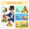 PicassoTiles 36pcs Mini Size Magnetic Tiles Magnet Toys Diamond Series Sensory Construction Building Blocks Set STEM Learning Travel Size Educational Toy for Kids Boys Girls Toddlers Age 3+ PTM36 view 4
