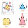 PicassoTiles Magnet Tile Building Blocks Mini Diamond Series Magnetized Toy Travel Size Compact Portable Magnetic Construction Block STEM Sensory Toy Early Education Learning Kids Ages 3+ PTM12 view 3