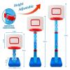 SUPER JOY Toddler Basketball Hoop - Height Adjustable Kids Basketball Hoops for Indoor & Outdoor Play - Portable Mini Basketball Goal for Poolside- Game Sport Toys for Boys & Girls Age 1 2 3 4 5 view 2