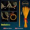 YOFOBU 500 PCS Orange Glow Sticks Bulk 8" Glowsticks Bracelets Necklaces with Connectors Glow in The Dark Party Supplies Light Up Neon Party Favor for Halloween Christmas Easter Wedding Birthday view 2