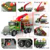 Gaginan Timber Transport Truck Toddler Toy, 15-inch Large Logging Truck Toy Car with Sounds and Lights, Birthday Kids Gifts for Boys & Girls Ages 3-6 view 2