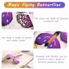 MCPINKY 26PCS Magic Flying Butterfly Toys, Wind Up Butterfly Toy Fairy Flying Toy Flying Butterfly Cards in The Book Surprise Explosion Box Gift Wrapping for Birthday Party Wedding Anniversary view 3