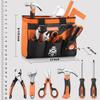 REXBETI 10-Piece Kids Tool Set with Real Hand Tools, Orange Durable Storage Bag, Children Learning Tool Kit for Home DIY and Woodworking, 6+ Years Old Birthday Gift view 4